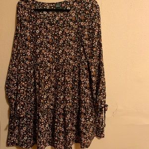 Brown floral Wild Fable mid thigh length dress